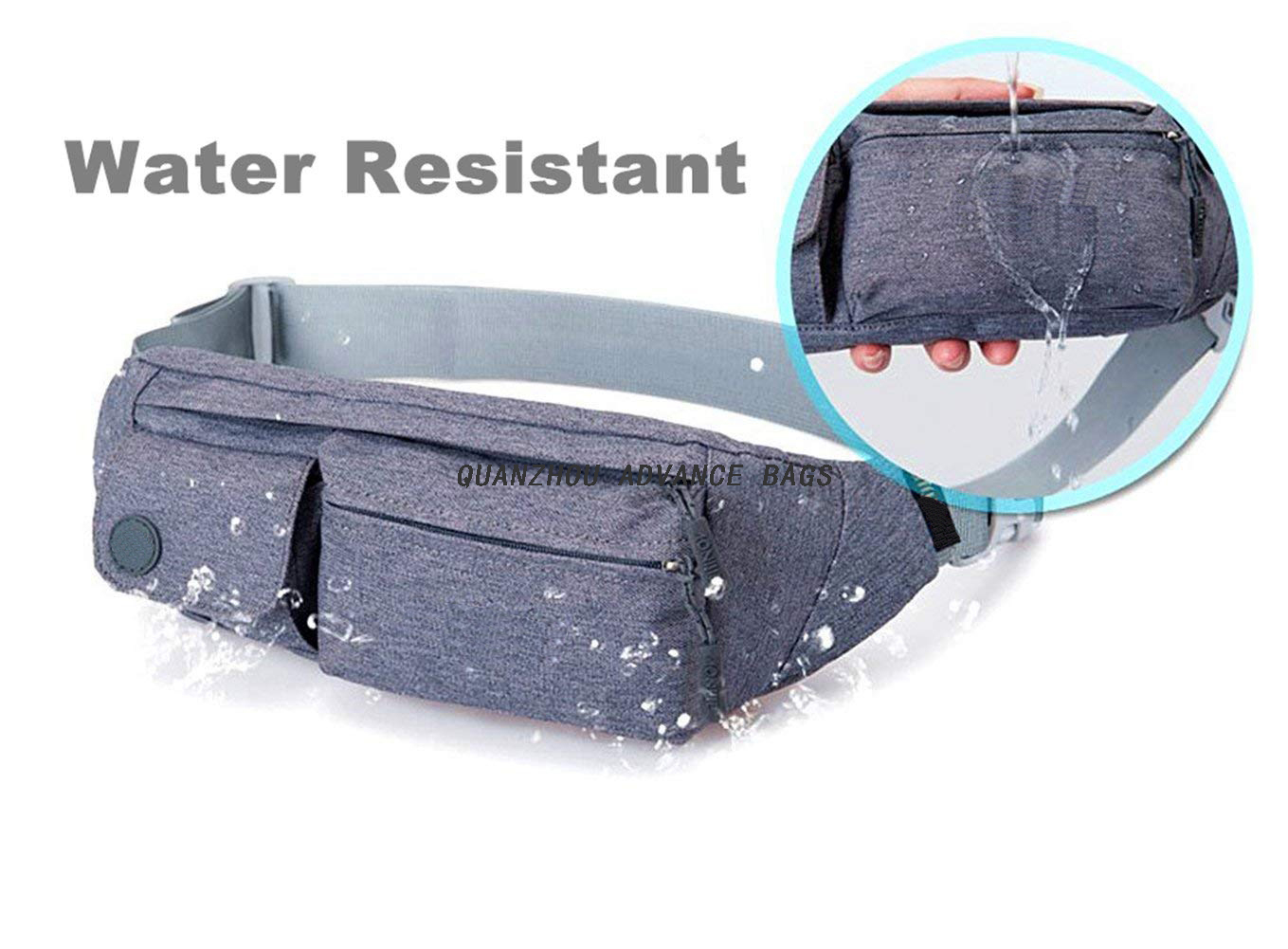 Wholesale promotion Fashion waterproof Outdoor Sport Running Waist Bag Custom Logo Simple Men Women Casual Waist Bag Fanny Pack