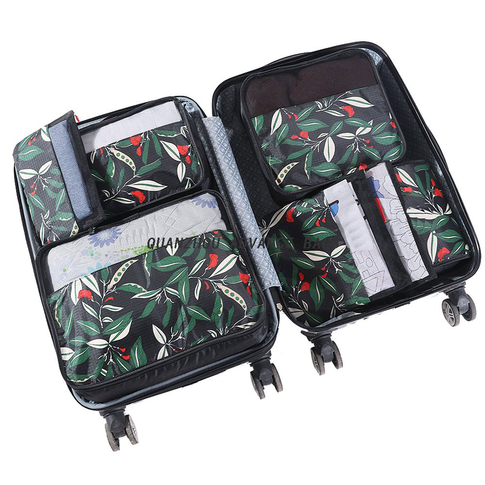 Hot Sell Fashion Custom Travel organizer bag Foldable BAG lightweight Bulk Polyester Ziplock Recycled Black Makeup Washing Cosmetic Bag&Case Custom Waterproof 