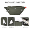 Fanny Pack Waist Bag Pack Men Women Bag With Water Bottle Holder Adjustable Strap Suitable For Outdoors Workout Traveling Hiking Cycling Walking Pouch Bag