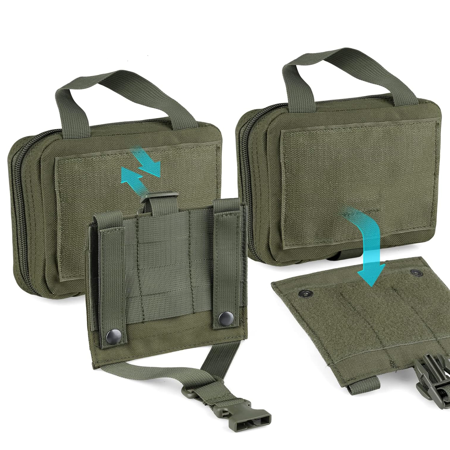 Tactical EMT Pouch, Rip Away Medical Pouches IFAK Tear-Away First Aid KitEmergency Survival Bag for Travel Outdoor Hiking