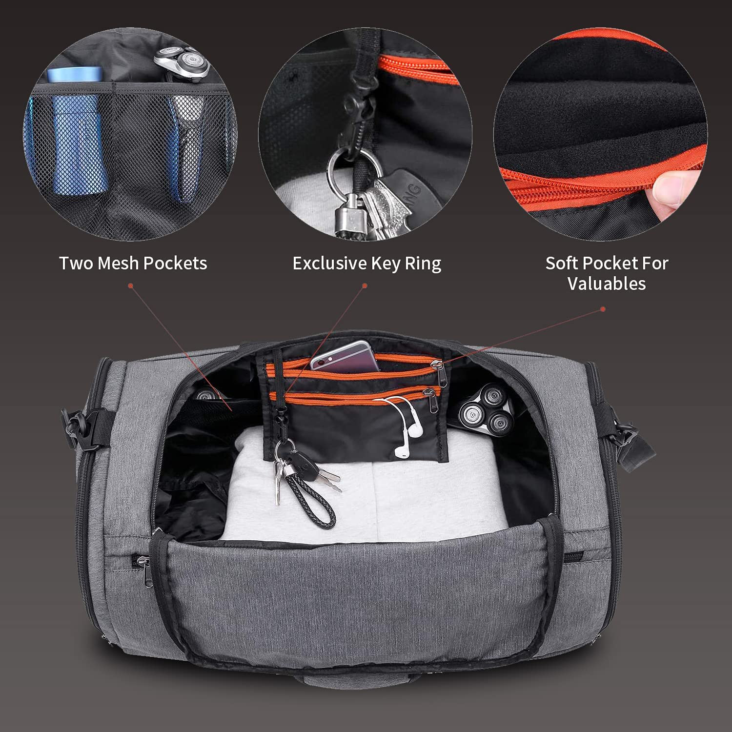 Travel Bag Gym Bag Sports bag Travel bag Duffel Bags Durable Waterproof Fitness Workout bag Tote bag Handbag