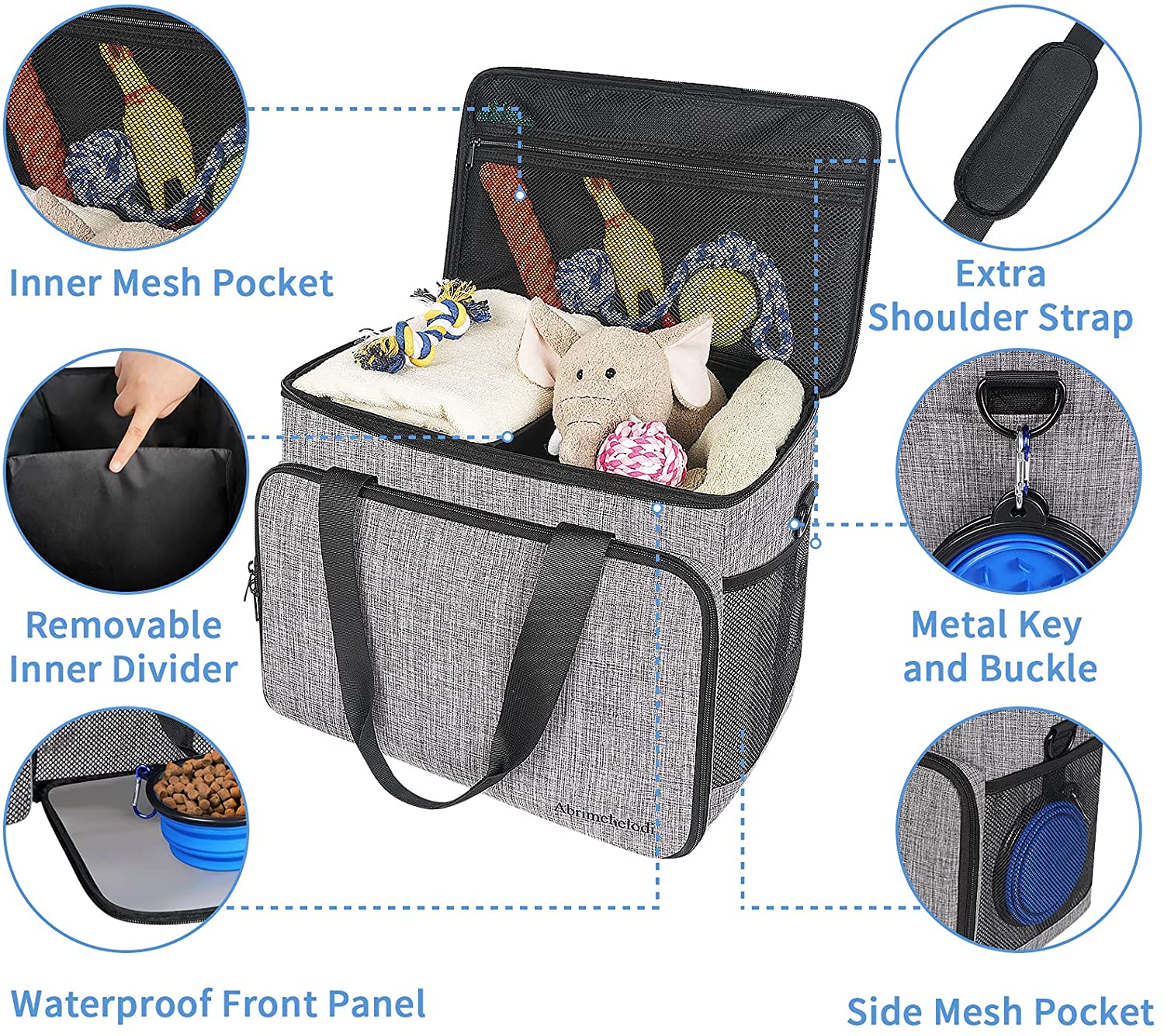  New Premium Pet Outdoor Travel Bag Tote Pet Organizer Bag for Dog and Cat 