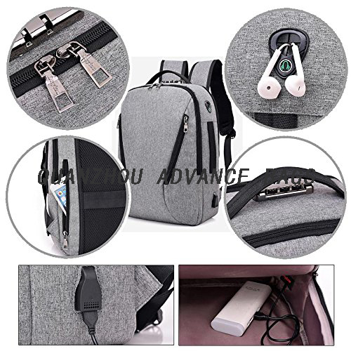 Business USB Charginig Outdoor Travel business and leisure backpack Daypack Laptop Backpack College Waterproof Backpack 