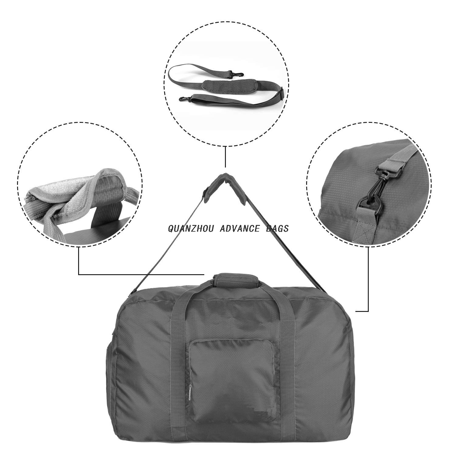 Folderble Custom Large Capacity Outdoor Travel Duffel Bags Hiking Travel bag Fancy Business Gym Sports Bag 
