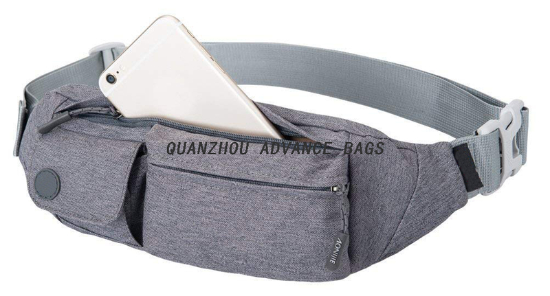 Wholesale promotion Fashion waterproof Outdoor Sport Running Waist Bag Custom Logo Simple Men Women Casual Waist Bag Fanny Pack
