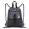 Drawstring Backpack Bag with Pockets Sports Sack with Handle Drawstring Backpack Travel for Men Women