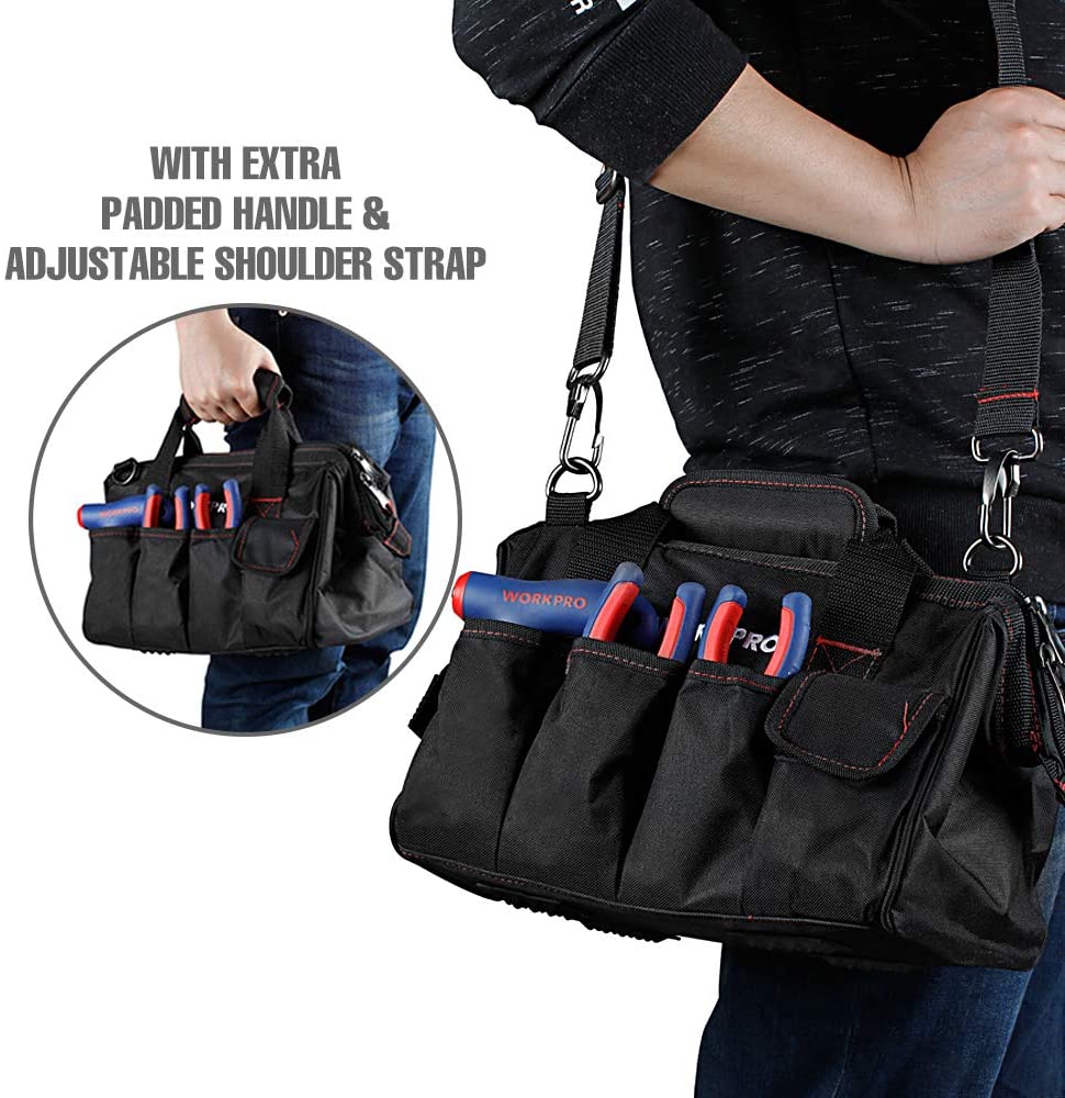 Custom Multifunctional Lightweight Heavy Duty Electrician Tool Shoulder Bag Storage Bag 