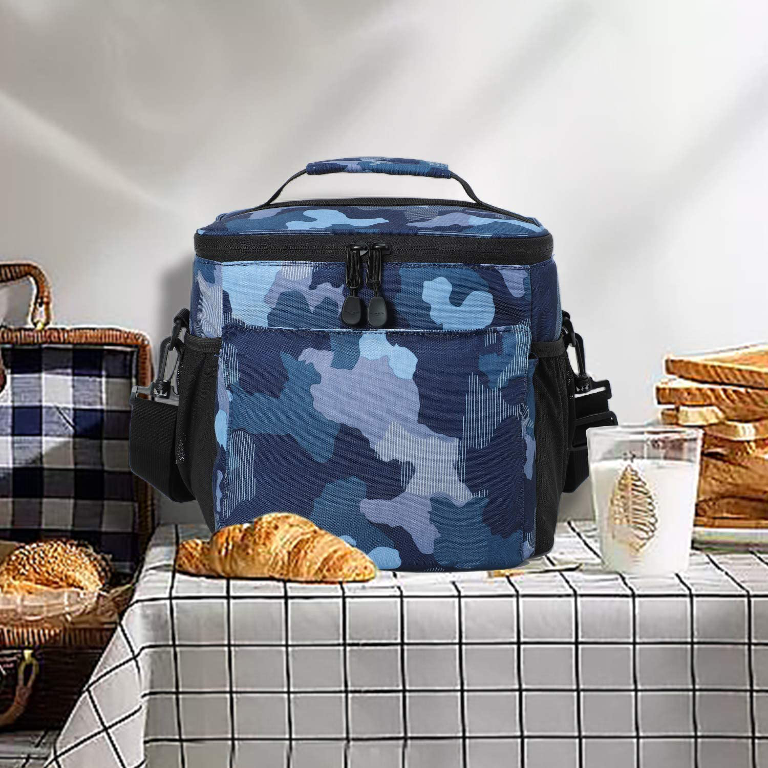  Portable Bag Picnic Bag Refrigerator Backpack Food Cooler Bags Fridge Bag Isothermal Camping Supplies Thermal Lunch Insulated Food Cooler Bag Outdoor Cooler bag