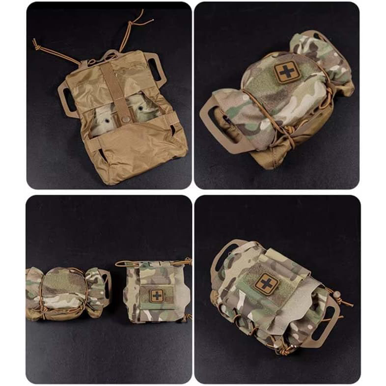 Medical Pouch High Speed Gear First Aid Kit Pack Two-Piece System c Roll and Carrier Supply Holder 