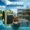 2024 Supply Meanhigh Dry Bag Waterproof Backpack for Men & Women, 25L, Medium/Large, Rolltop, for Surfing, Kayaking, Diving, Hiking, Motorcycle +Floating, Lightweight, Water Bottle Pockets