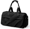 Gym Bag for Women Men with Shoe Compartment, Sport Duffel Bag, Waterproof Travel Weekender Overnight Carry on Bag for Yoga with Trolley Sleeve