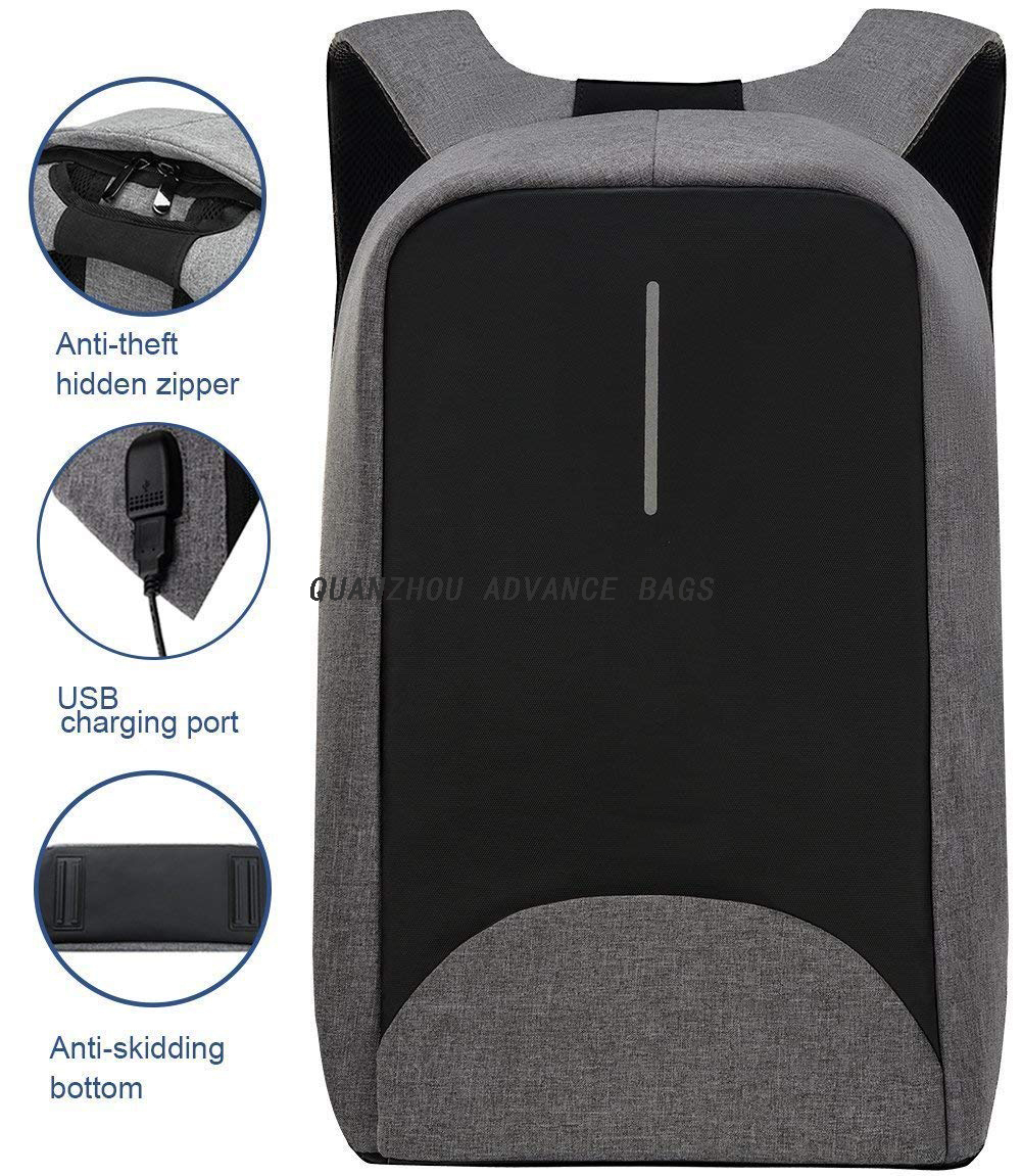  Anti-theft Travel business Backpack USB Charginig Outdoor Sport and leisure Black backpack Laptop Backpack 