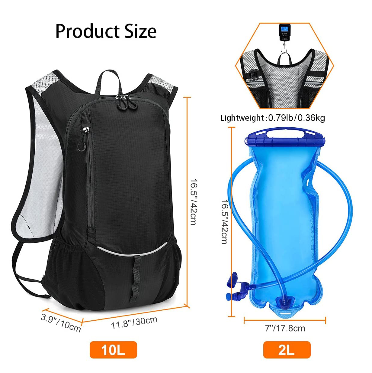 High Quality Outdoor bicycle trail riding bag hiking sport men cycling running pack rugged hydration backpack Hydration Backpack Bag