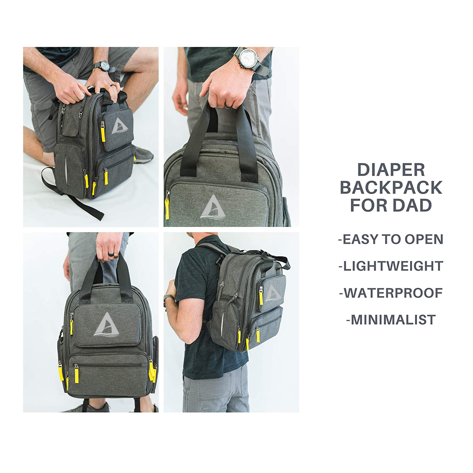 Wholsale Waterproof Large Capacity mommy diaper bag backpack Outdoor Travel Baby Bag diaper backpack