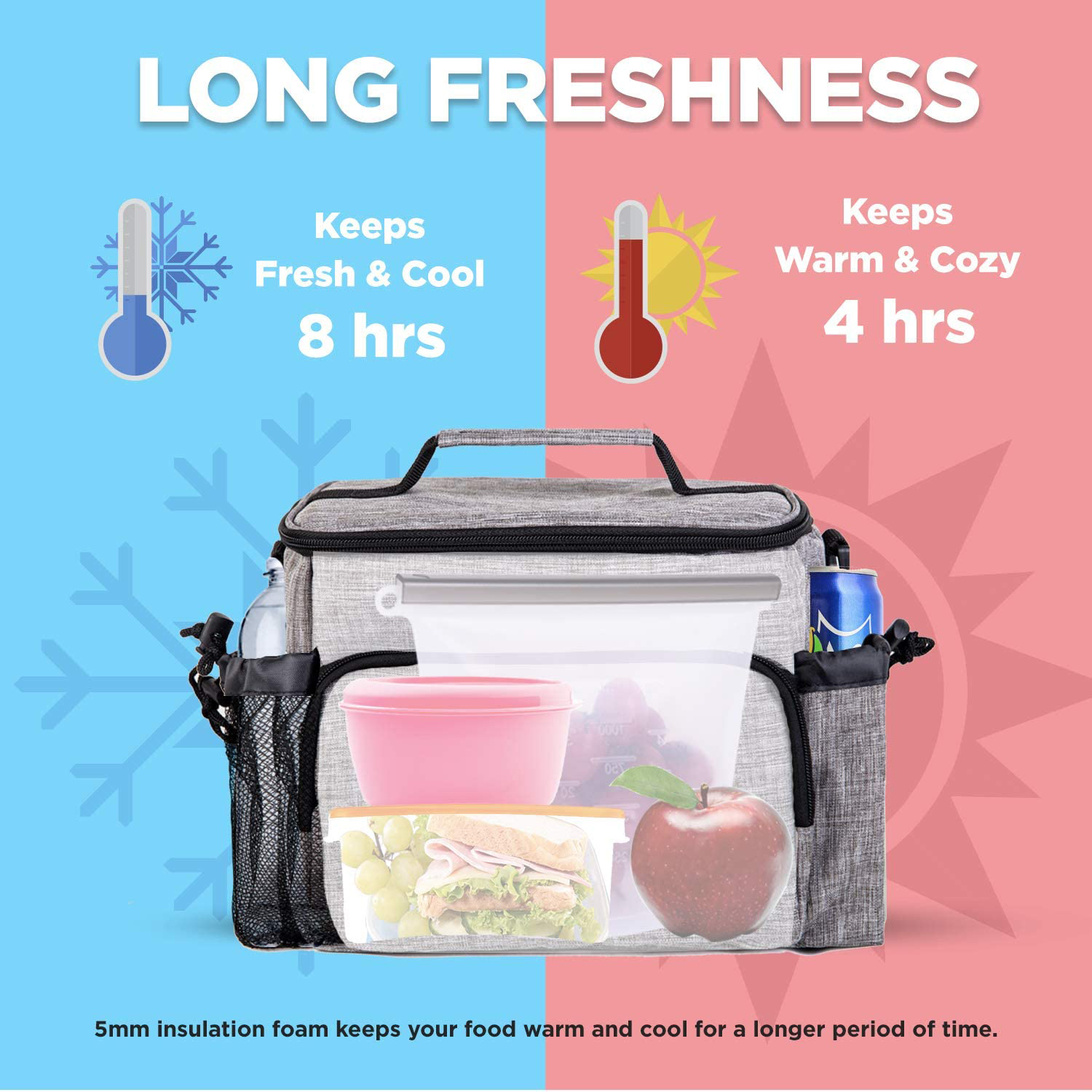  Portable Bag Picnic Bag Refrigerator Backpack Food Cooler Bags Fridge Bag Isothermal Camping Supplies Thermal Lunch Insulated Food Cooler Bag Outdoor Cooler bag