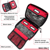 Empty First Aid Bag, Small Compact Trauma Emergency Medical bag for Camping Hiking Travel Car Home Office 