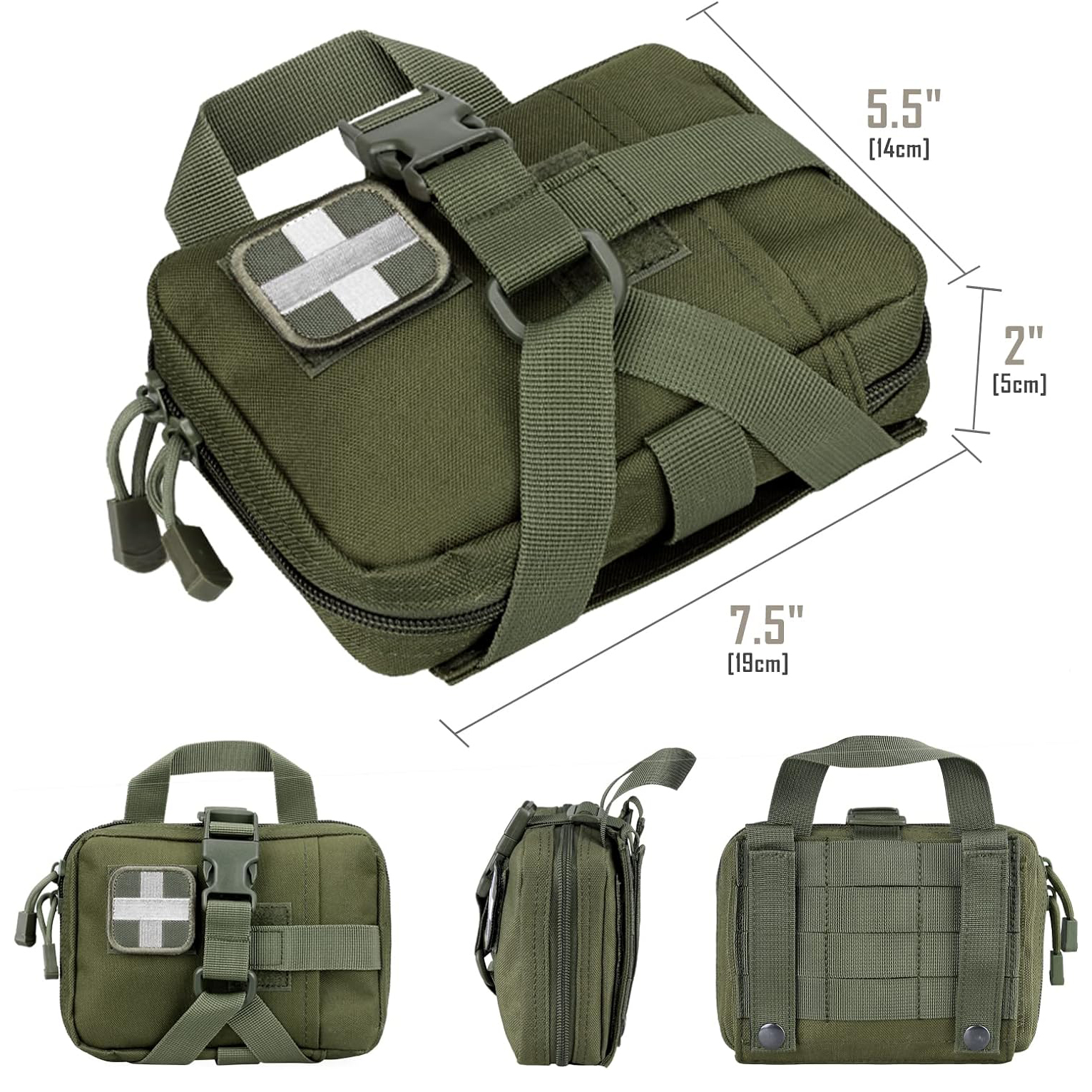Tactical EMT Pouch, Rip Away Medical Pouches IFAK Tear-Away First Aid KitEmergency Survival Bag for Travel Outdoor Hiking