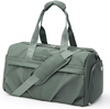 Gym Bag for Women Men with Shoe Compartment, Sport Duffel Bag, Waterproof Travel Weekender Overnight Carry on Bag for Yoga with Trolley Sleeve