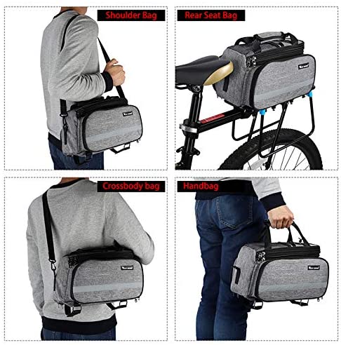 Professional Waterproof Travel Bike Carry Bag waterproof mountain bike road bike double pannier rear bag bicycle saddle rack travel bag for Frame