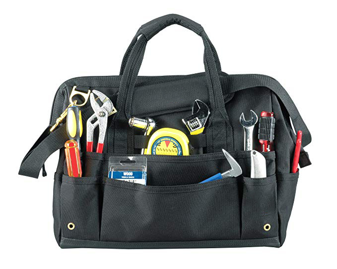 Custom Multifunctional Lightweight Heavy Duty Electrician Tool Shoulder Bag Storage Bag 