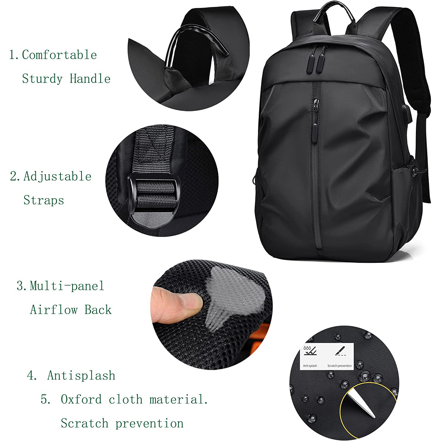 College Backpack Business School Outdoor Travel Daypack Laptop Backpack 