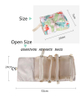 New Design Portable Lipstick Nail Polish Makeup Organizer Bag Foldable Travel Outdoor Clear Brush Pouch Cosmetic Bag