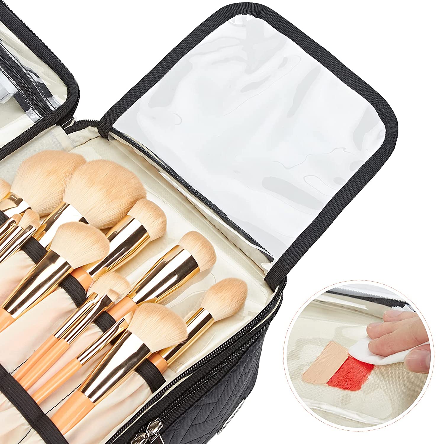 Factory OEM Design Promotional Gray Daily Mackup Bag Waterproof Tote Men Toiletry Bag Pouch Cosmetic Bag