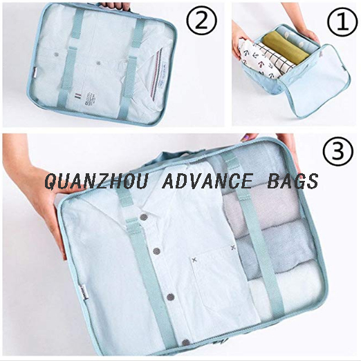 Travel organizer bag set lightweight Travel Luggage Organizer Bags 7 pcs Packing Cubes bag Set Custom Waterproof Foldable BAG