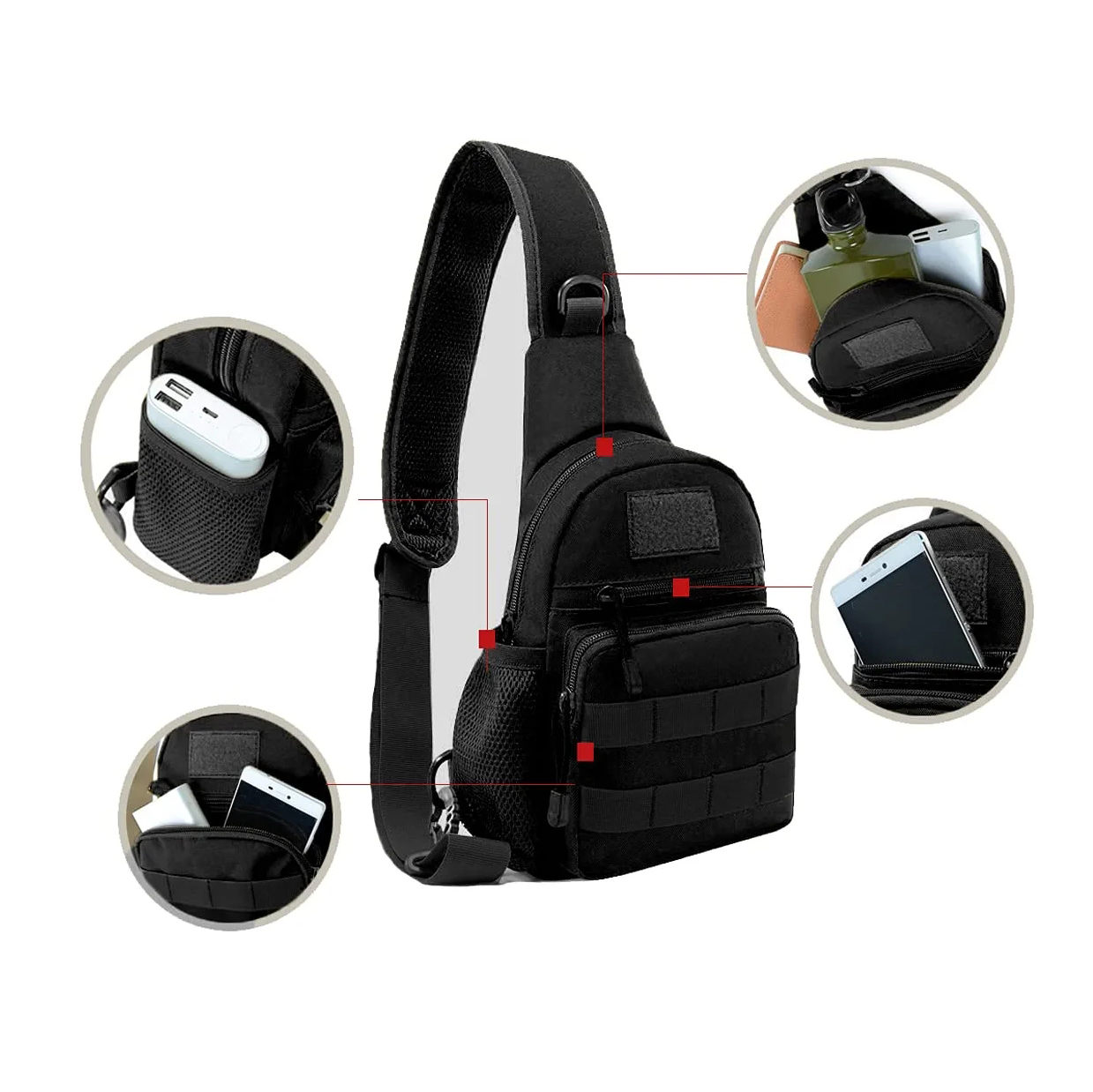 2023 Military Bag Outdoor Travel Daypack Sling Large Travel Bag Waterproof Outdoor Sports Rucksack CasualDaypack Bag