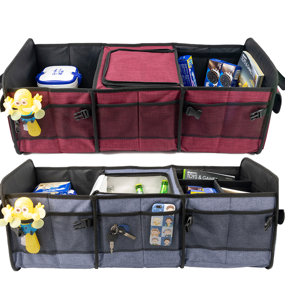 Folding box Big Capacity multifunction car seat organizer car boot organizer cooler car back seat organizer