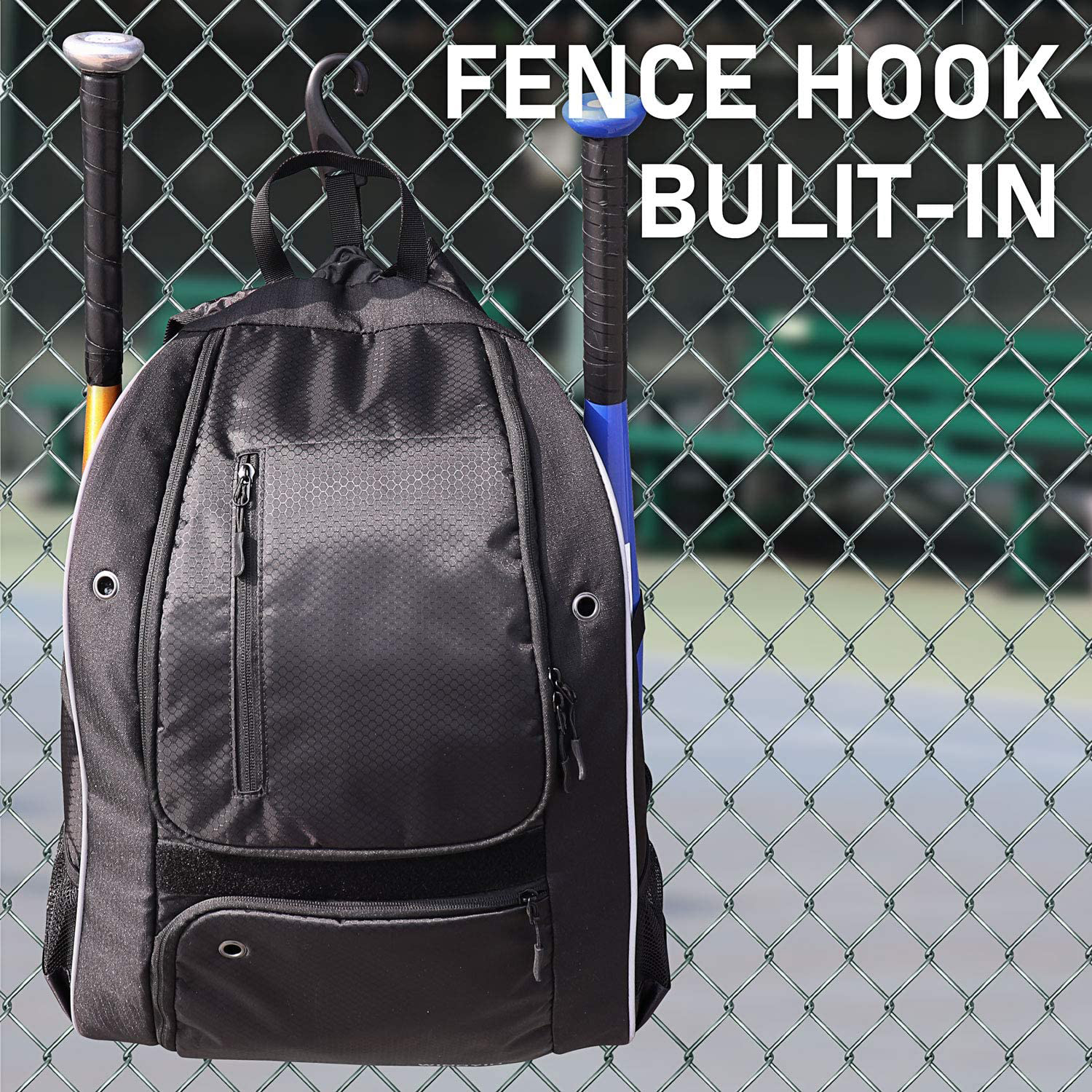 GYM Baseball Backpack for Men Soccer Bag with BallCompartment & Shoe Compartment for Baseball, Soccer,Volleyball Training