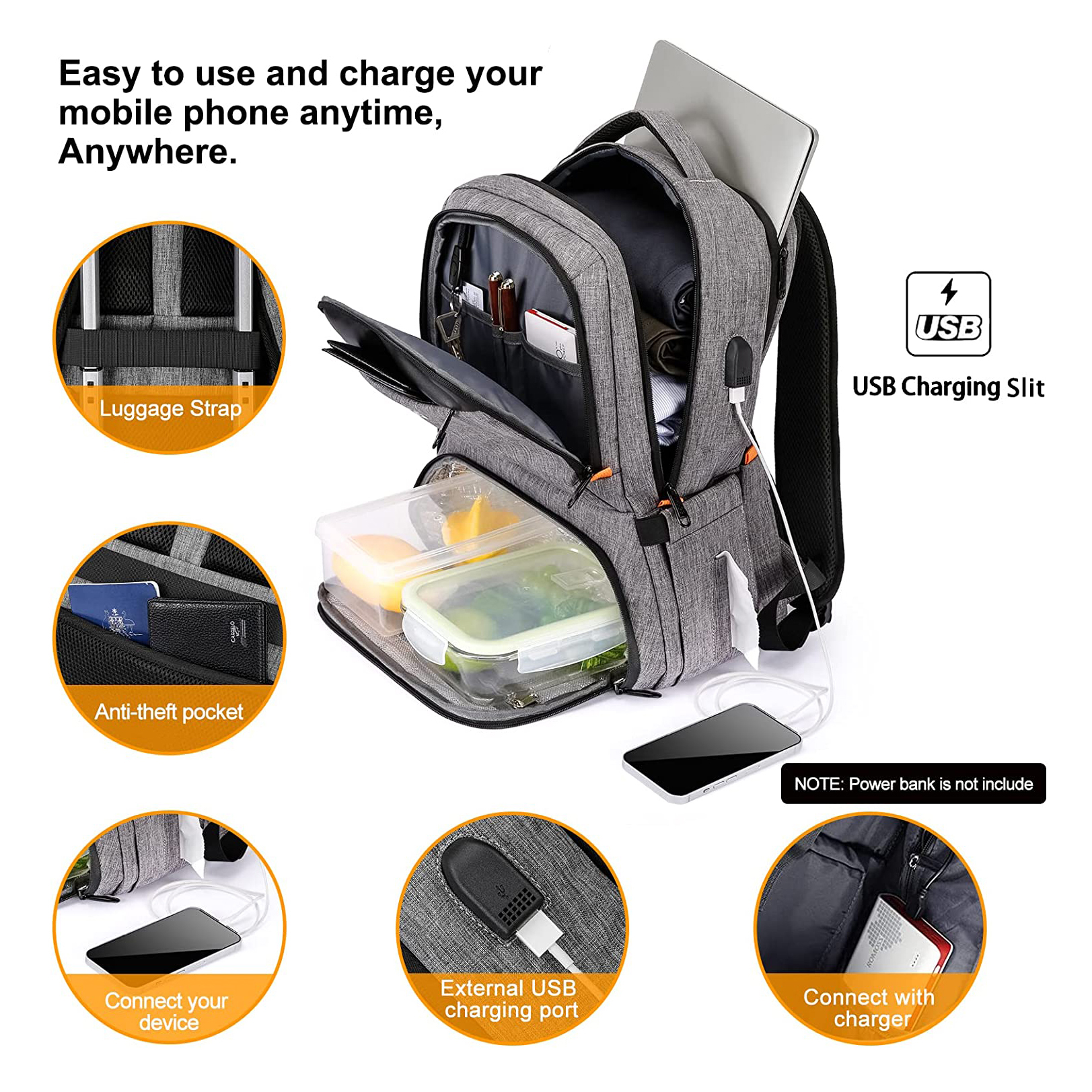  Portable Backpack Bag Picnic Bag Refrigerator Backpack Food Cooler Bags Fridge Bag Isothermal Camping Supplies Thermal Lunch Insulated Food Cooler Bag Outdoor Cooler bag