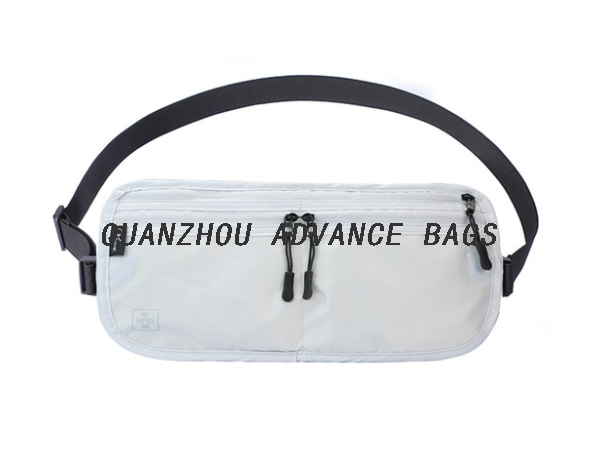2021 Hot Sale RFID Fashionable Passport Waist Bag Phone Polyester Sport Running Outdoor Fanny Travel For Men and Women