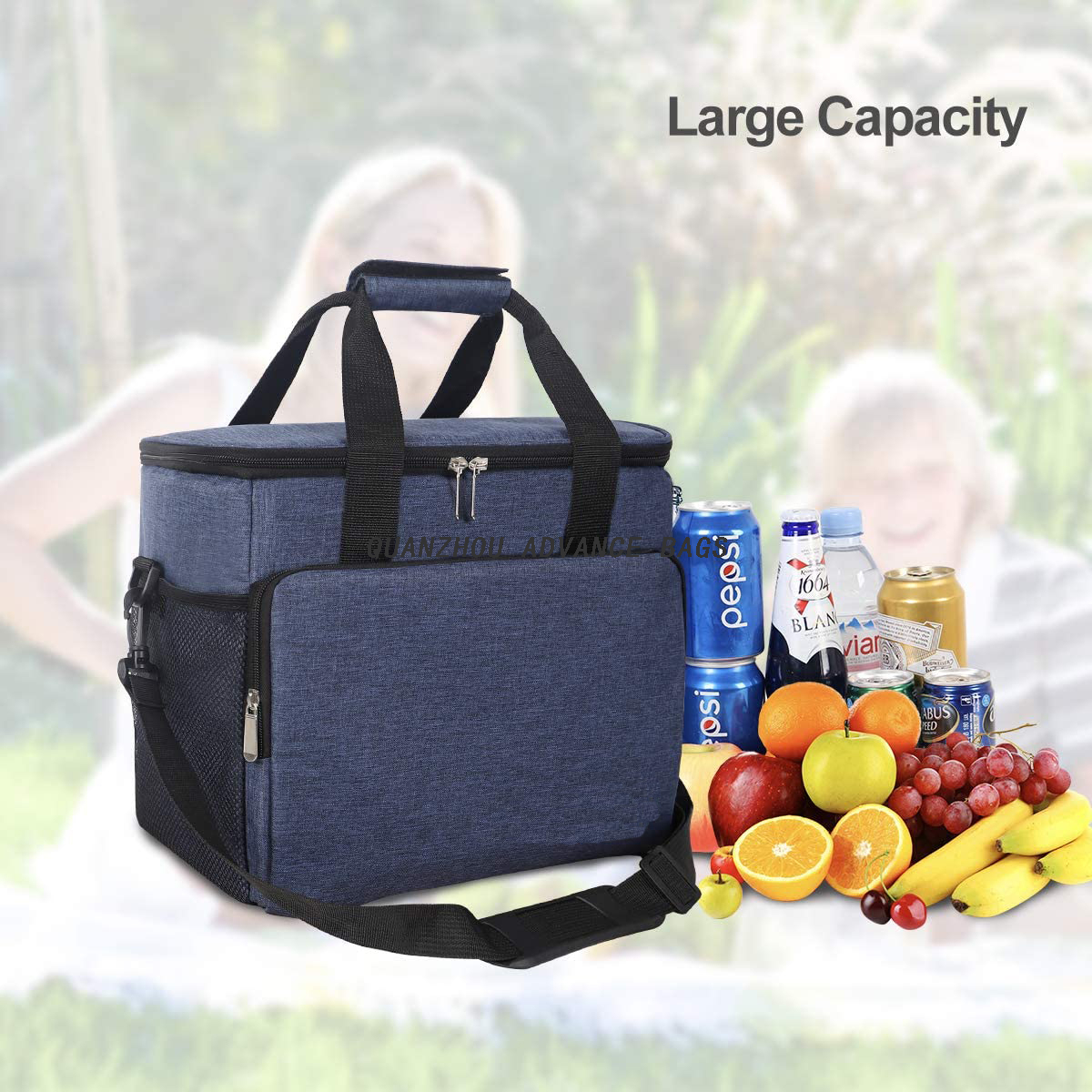 Wholesale Thermal Lunch Portable bag for OEM Accept customized logo insulated food cooler bag Outdoor cooler bag