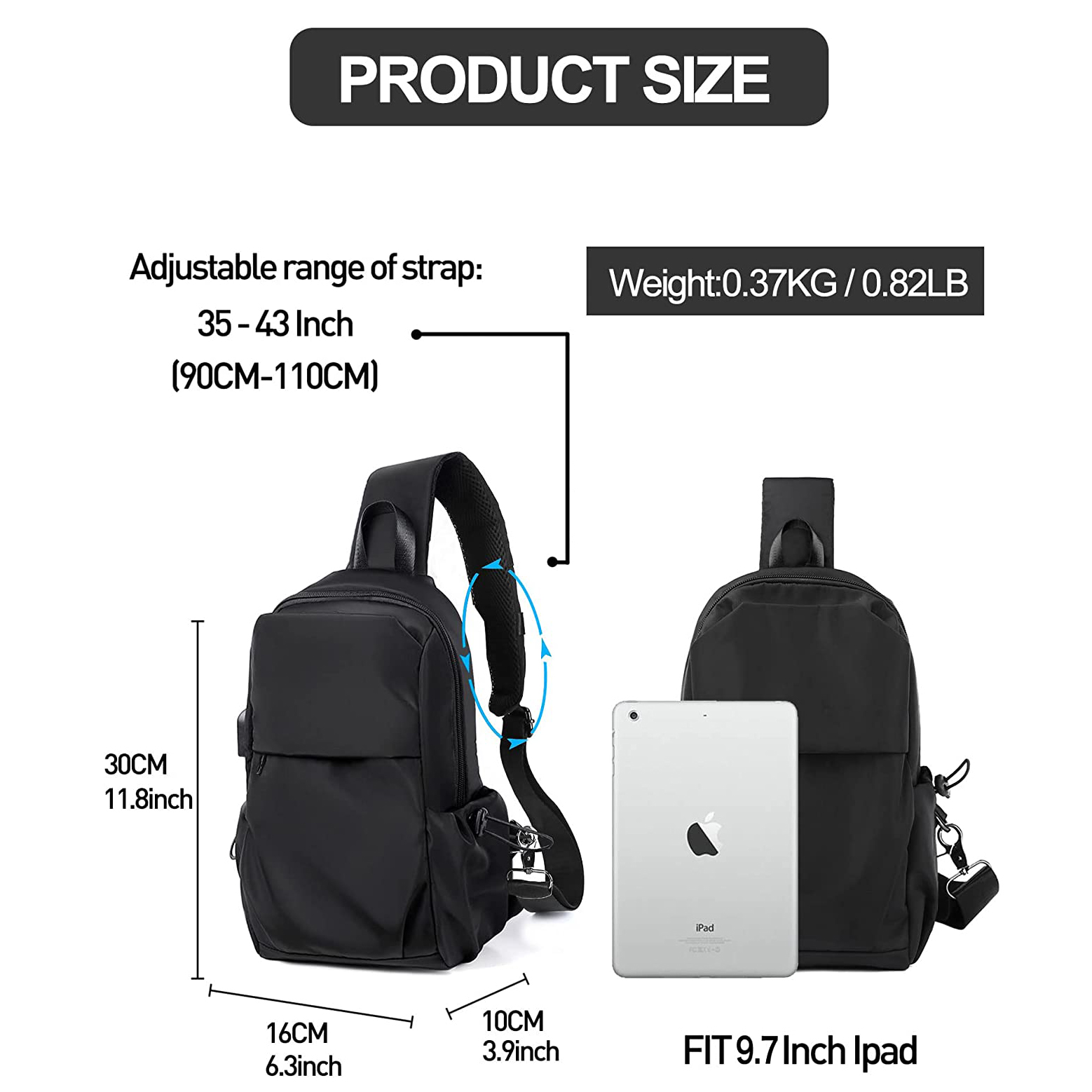 Wholesale OEM Shoulder Bag Hiking Travel Sports Sling Bag Crossbody Messenger Sling Bag 