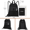 Drawstring Backpack Bag with Pockets Sports Sack with Handle Drawstring Backpack Travel for Men Women