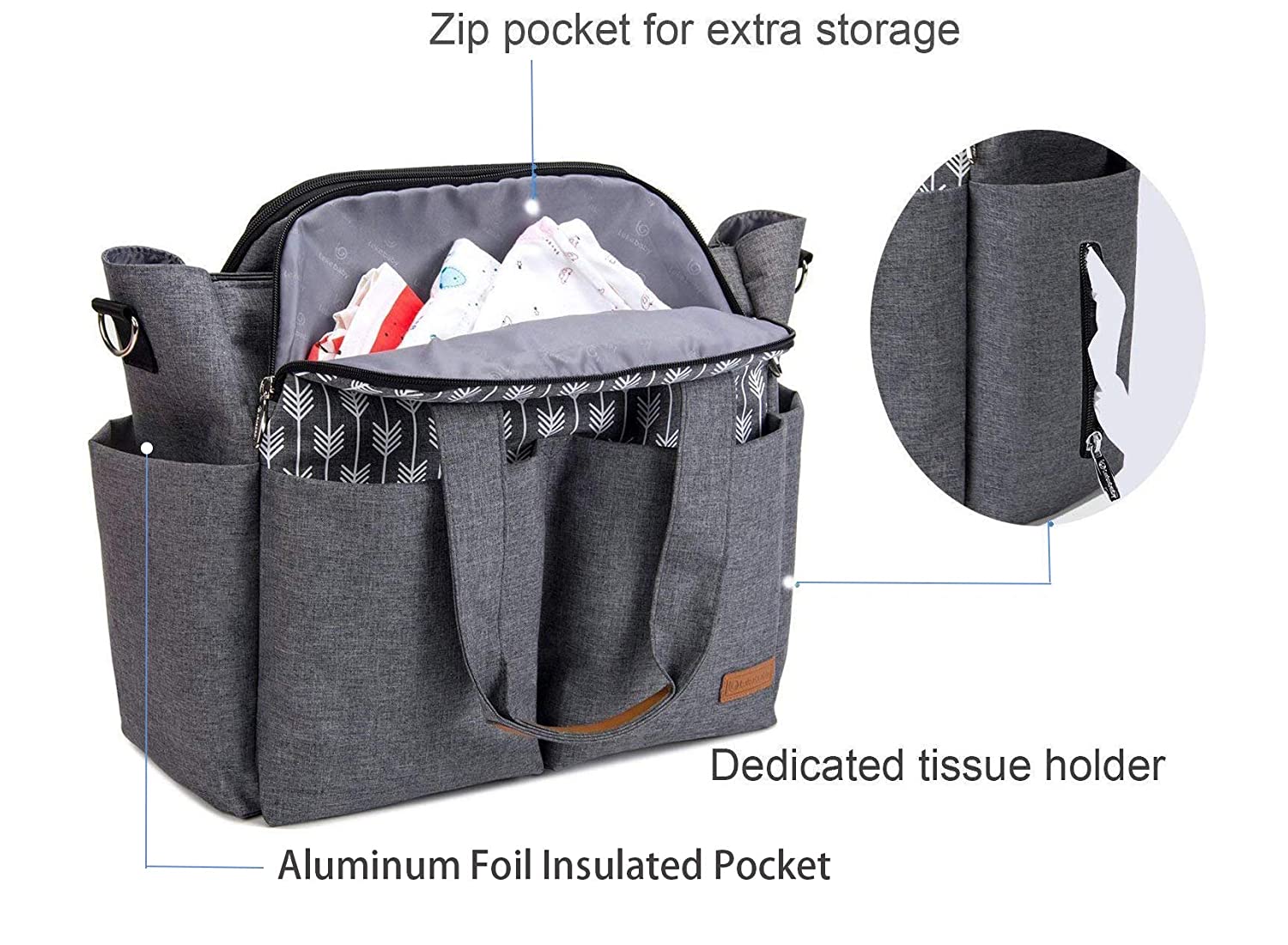 2021 Factory Multi-Purpose foldable weekender Mommy Baby Travel baby diaper backpack nappy Diaper Bags Baby Bags 