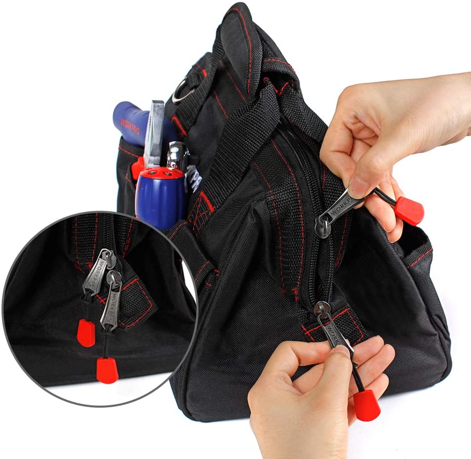 Custom Multifunctional Lightweight Heavy Duty Electrician Tool Shoulder Bag Storage Bag 