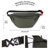 Fanny Pack Waist Bag Pack Men Women Bag With Water Bottle Holder Adjustable Strap Suitable For Outdoors Workout Traveling Hiking Cycling Walking Pouch Bag