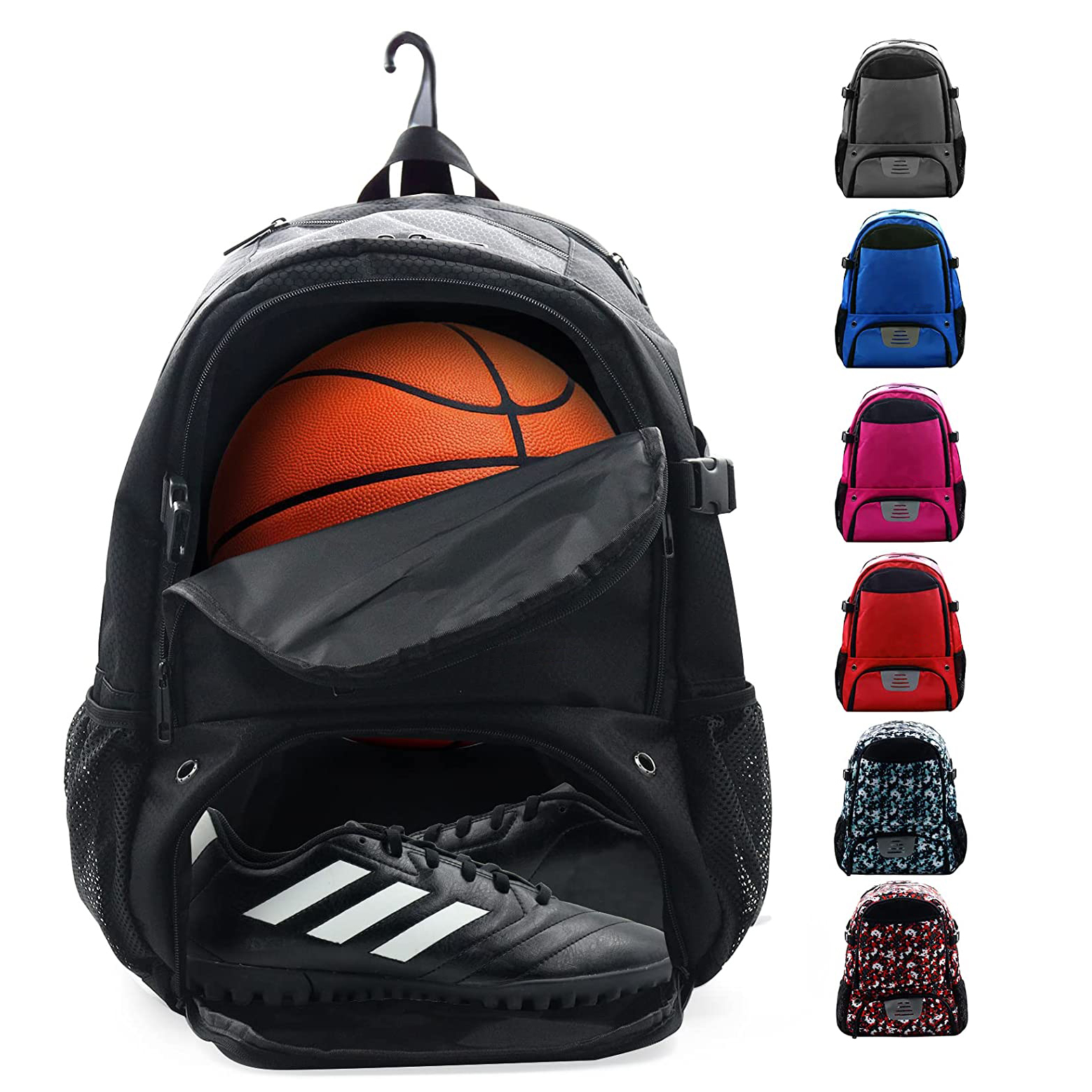 Basketball Backpack for Men Soccer Bag with BallCompartment & Shoe Compartment for Basketball, Soccer,Volleyball Training