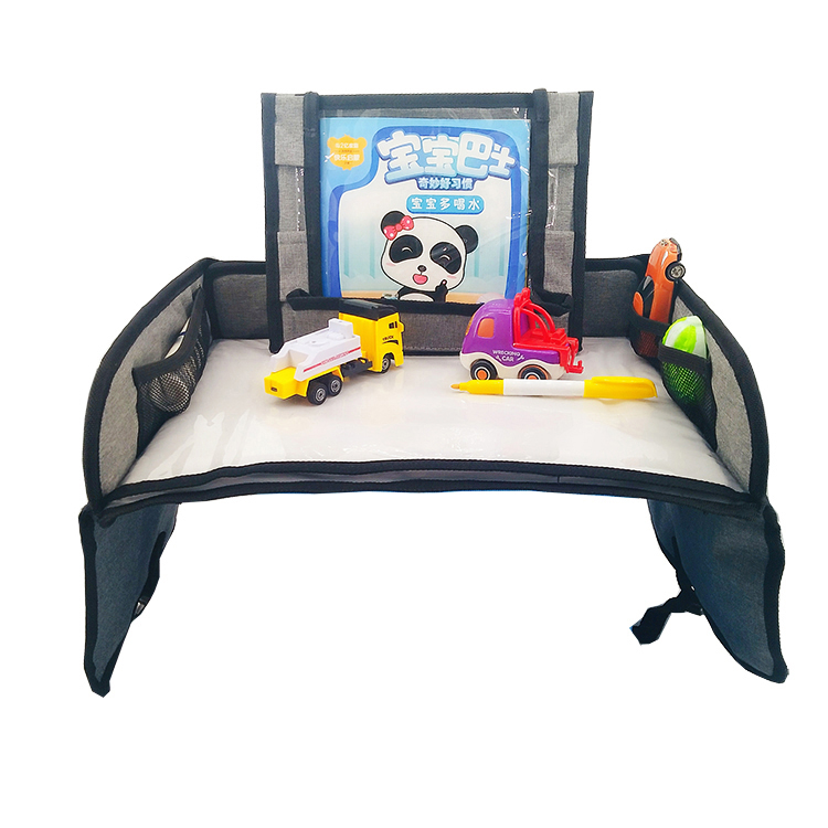 Multifunctional kids travel tray toddler car seat travel tray organizer for kids