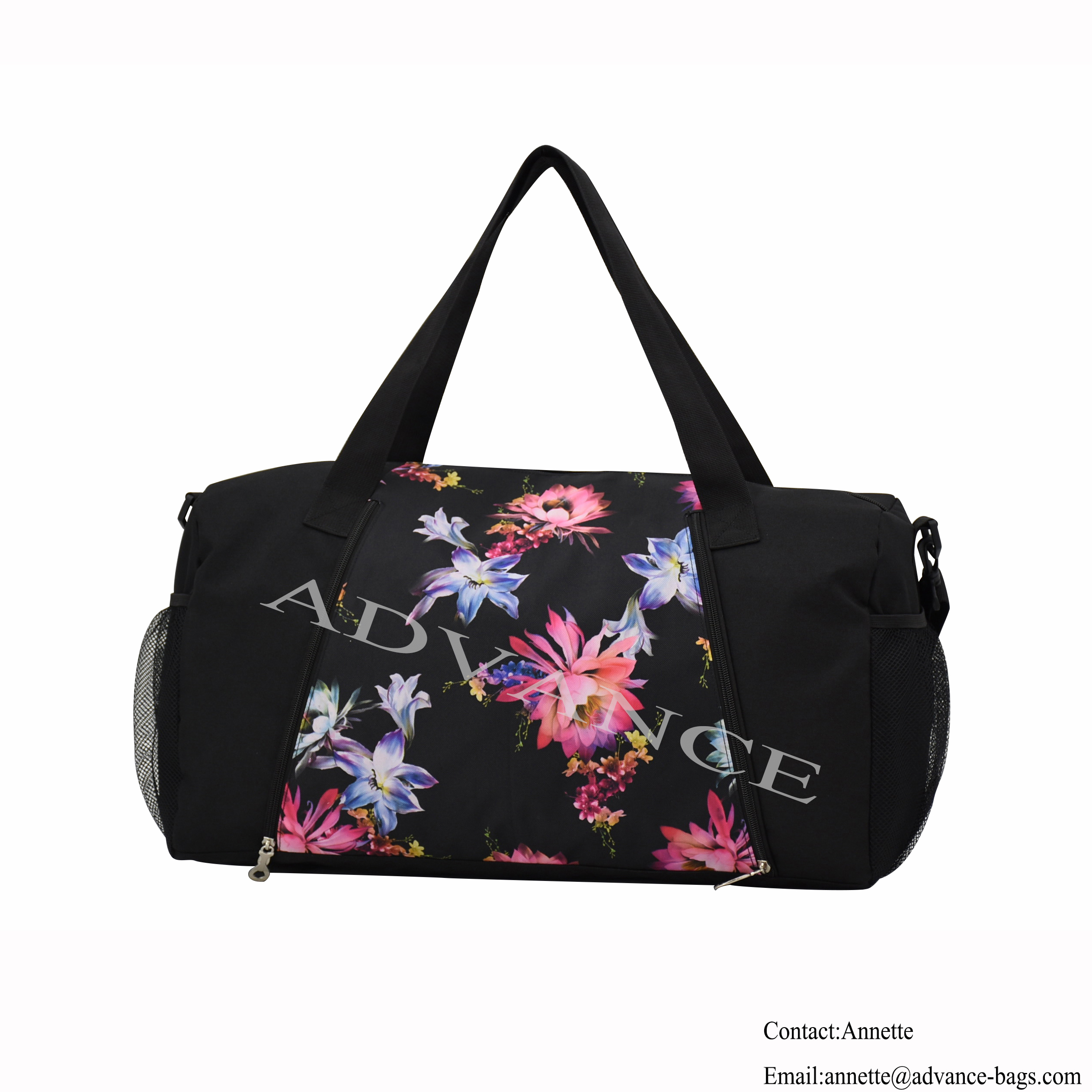 Advance OEM And ODM Custom Luggage travel bags high capacity stylish gym sports outdoor compartment bag duffel Bag YOGA Bag With Printing