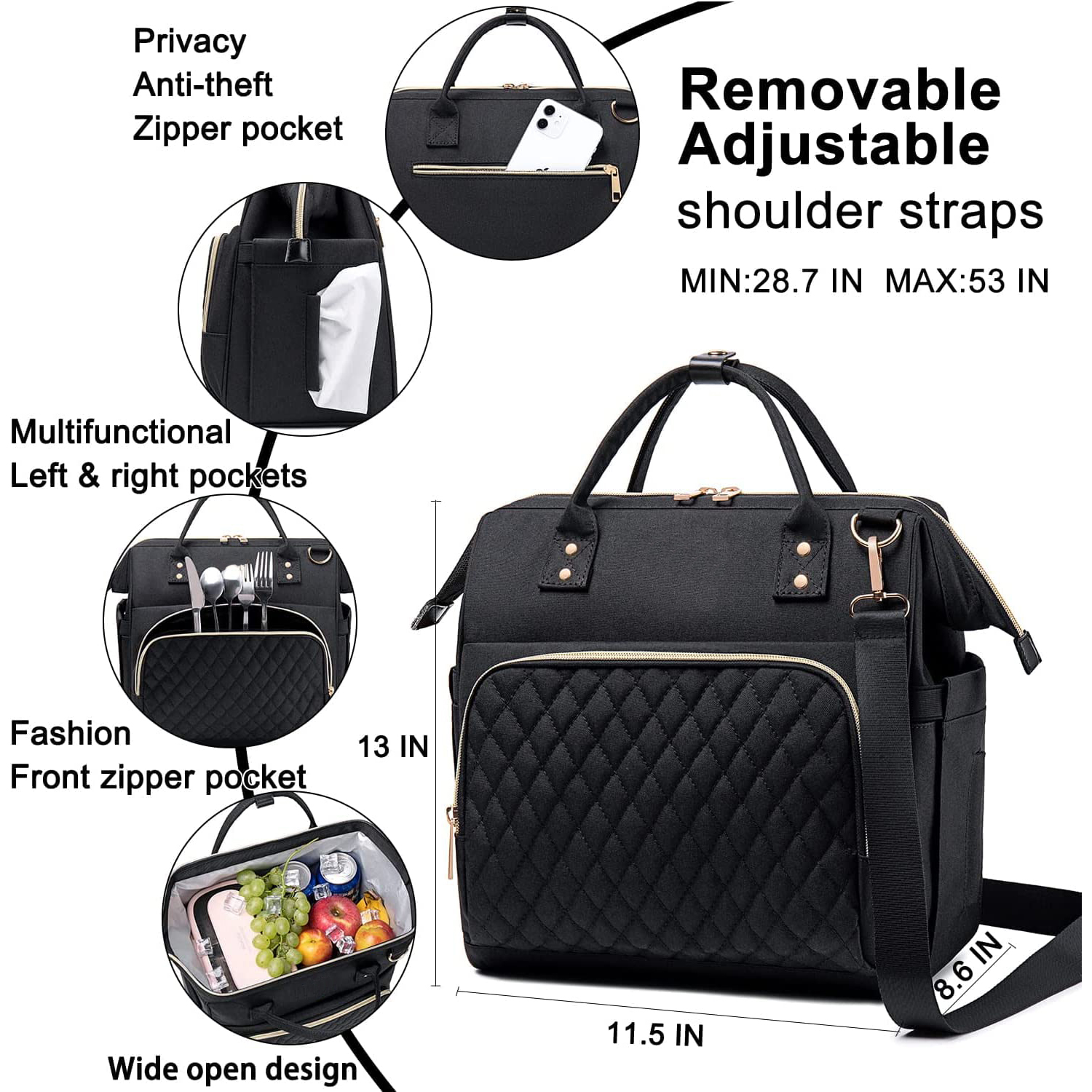  Portable Bag Picnic Bag Refrigerator Backpack Food Cooler Bags Fridge Bag Isothermal Camping Supplies Thermal Lunch Insulated Food Cooler Bag Outdoor Cooler bag