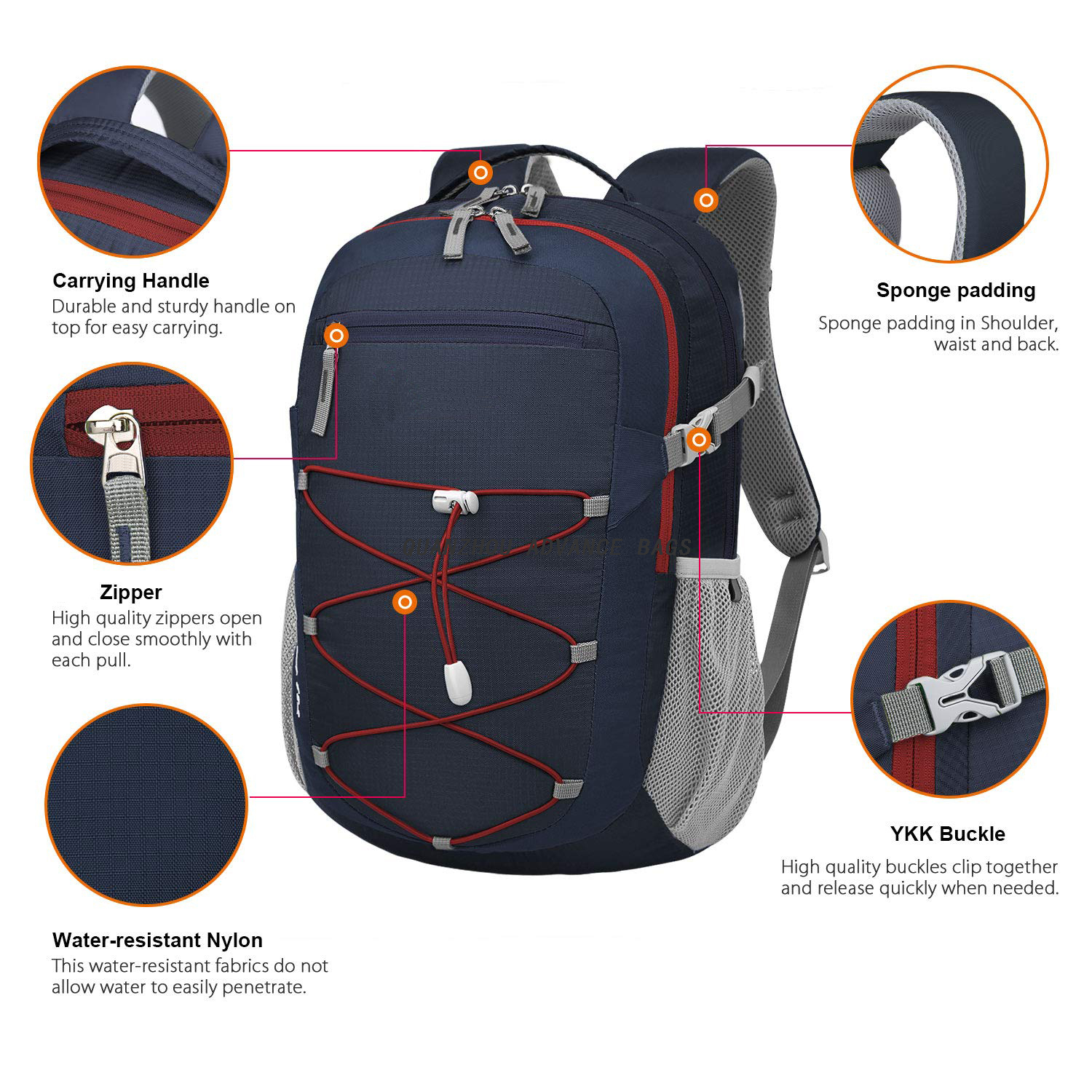 Multifunctional Factory Wholesale Outdoor Sport Lightweight Backpacks Camping Hiking Knapsack