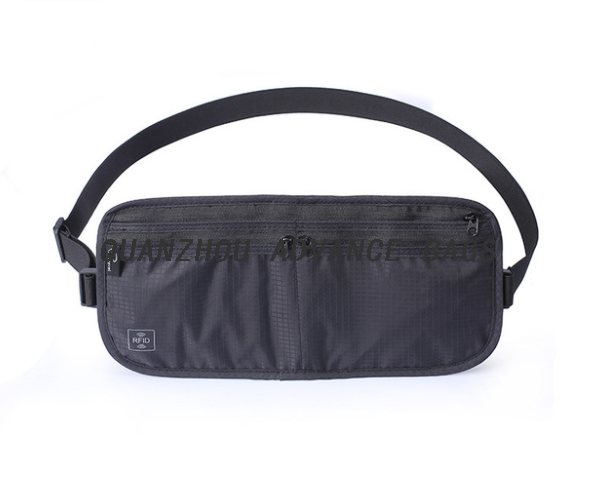 2021 Hot Sale RFID Fashionable Passport Waist Bag Phone Polyester Sport Running Outdoor Fanny Travel For Men and Women