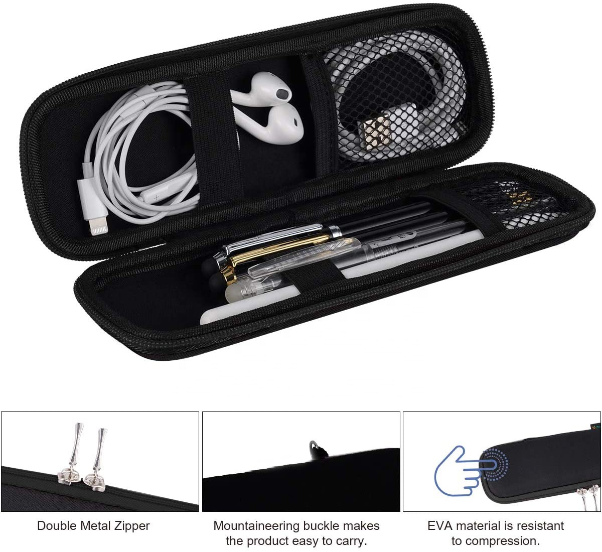 Apple Pencil Case EVA Carrying Bag/Pouch/Holder for Apple Pencils Ballpoint Pen Stylus Touch Pen Pencil Bag