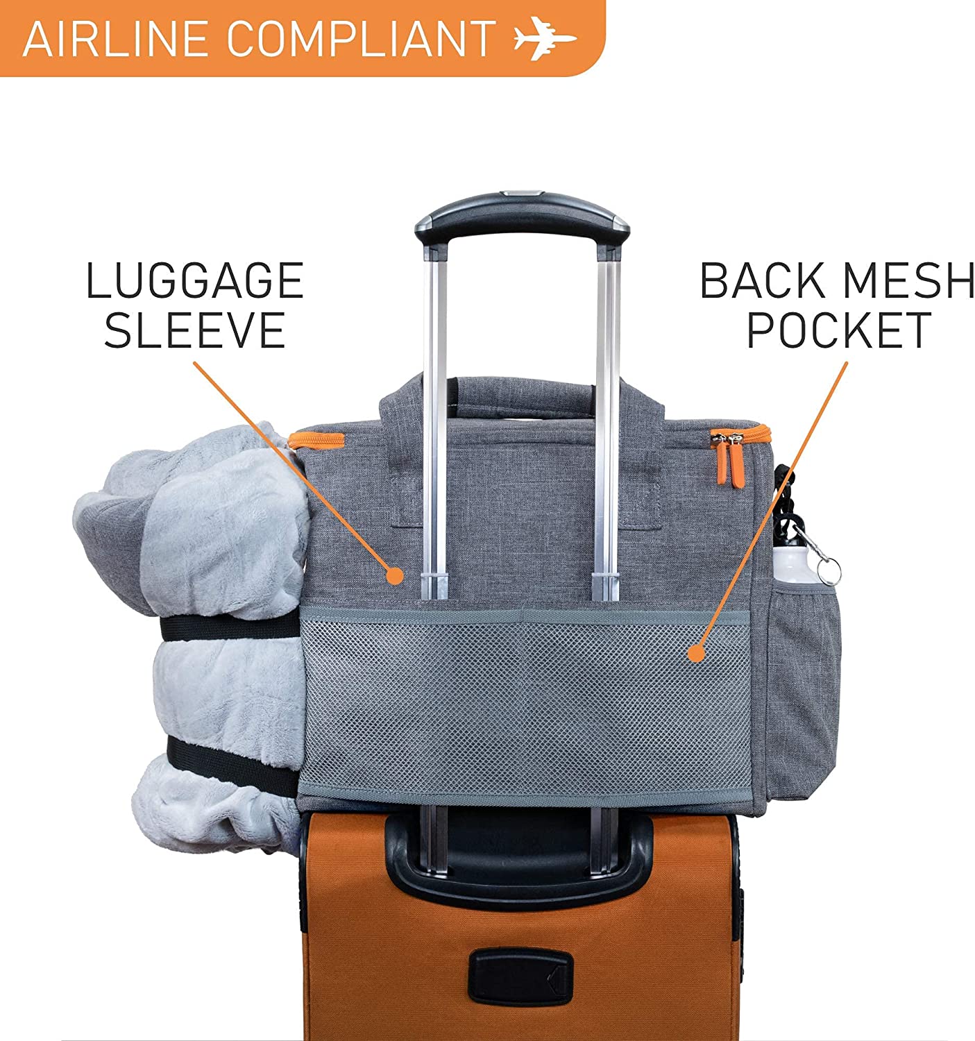 Hight Quality New Premium Pet Outdoor Lighweight Travel Bag Tote Pet Organizer Bag for Dog and Cat 