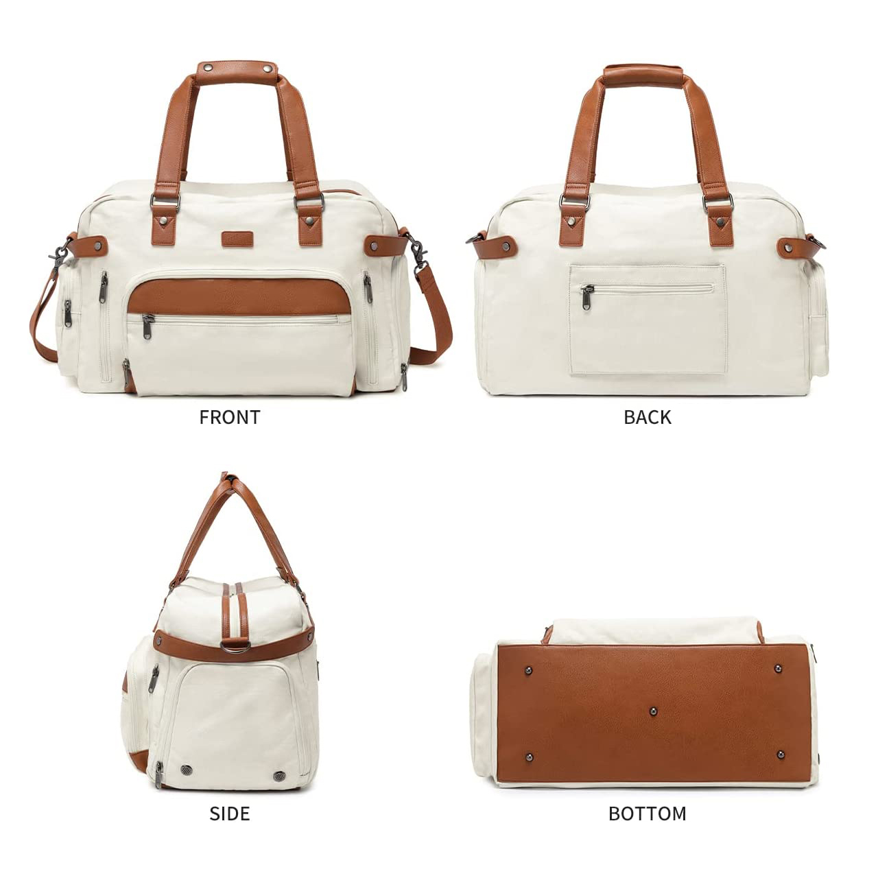 Travel Bag Gym Bag Canvas &Leather Bag Sports bag Travel bag Duffel Bags Durable Waterproof Fitness Workout bag Tote bag Handbag