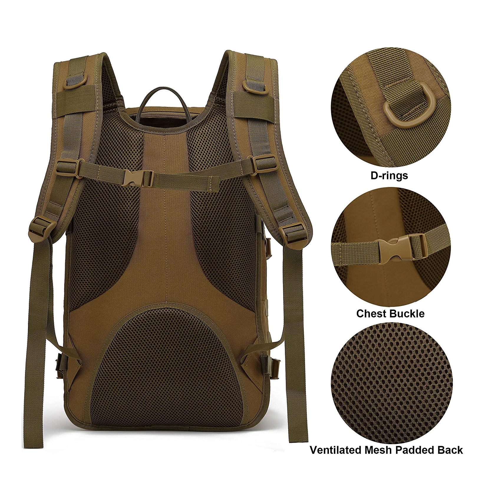  Military Backpack Outdoor Travel Daypack Backpack Large Travel Backpack Carry On Backpack,HikingBackpack Waterproof Outdoor Sports Rucksack CasualDaypack Backpack Bag