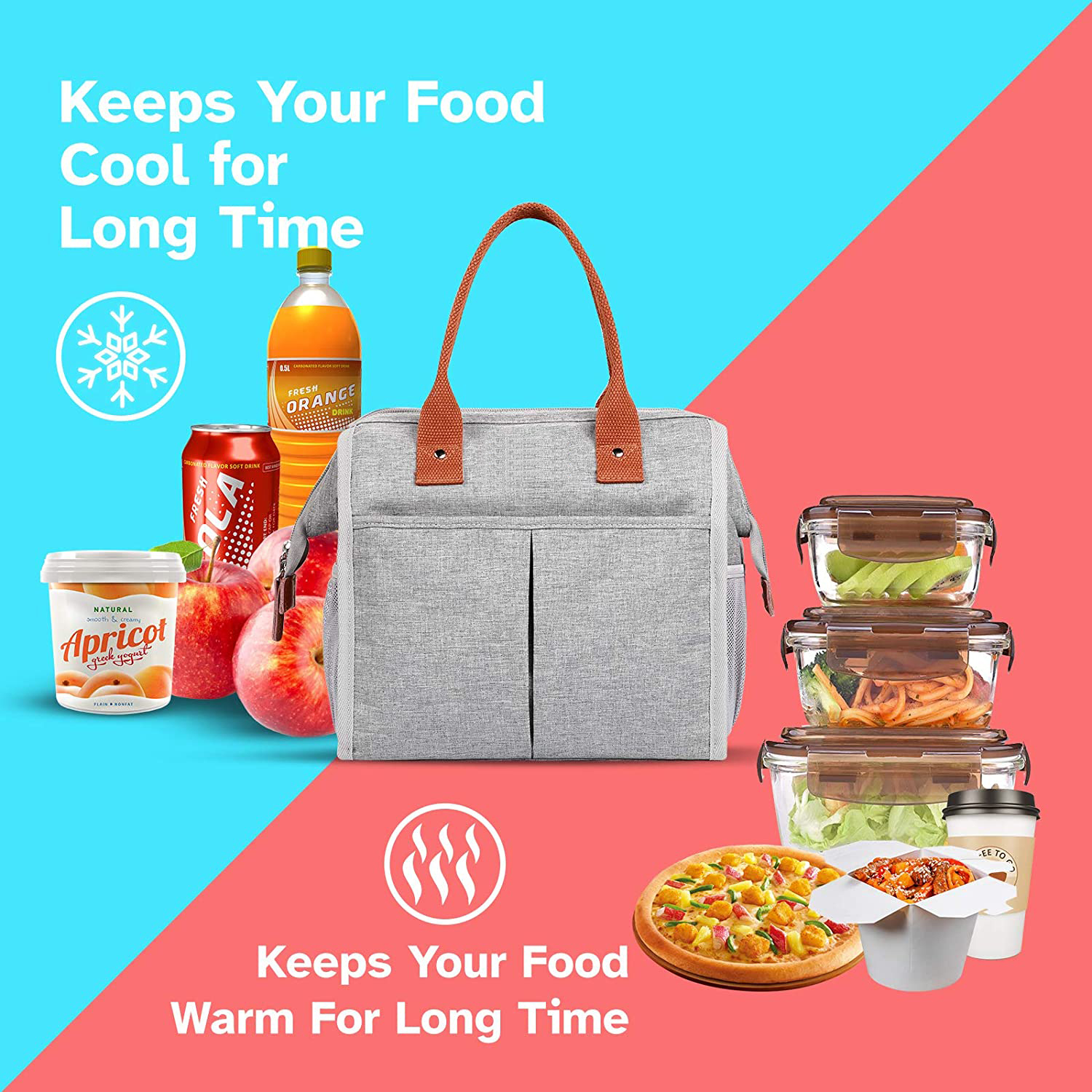  Portable Bag Picnic Bag Food Cooler Bags Fridge Bag Isothermal Camping Supplies Thermal Lunch Insulated Food Cooler Bag Outdoor Cooler bag